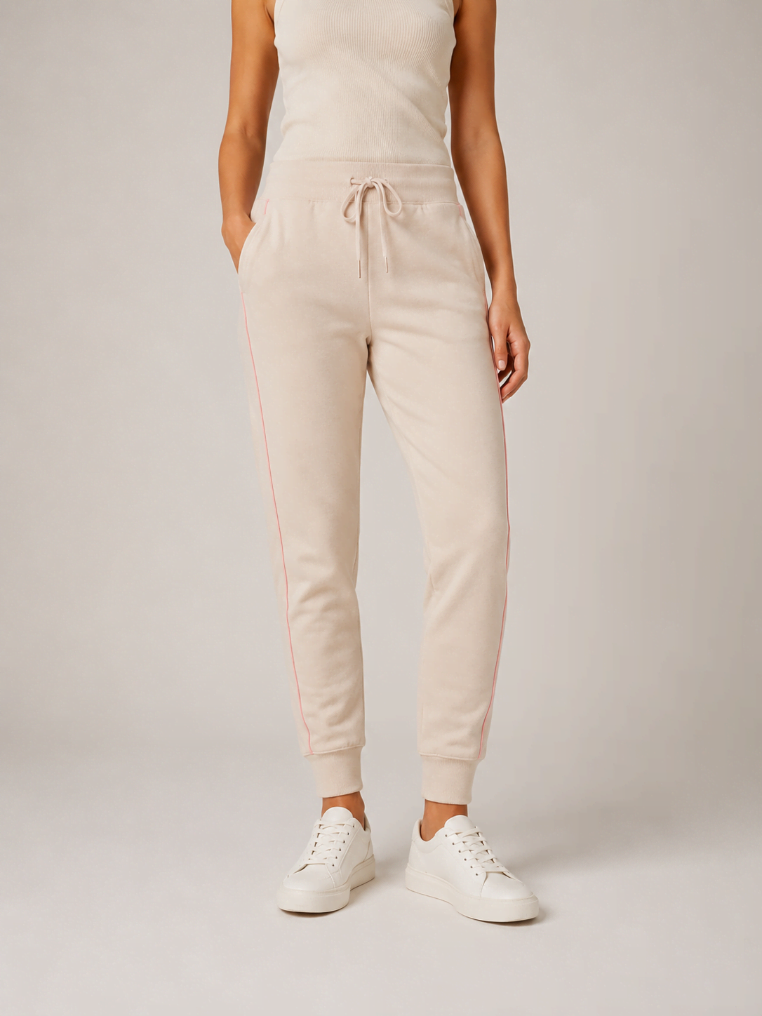 Beige Femme Pantalon