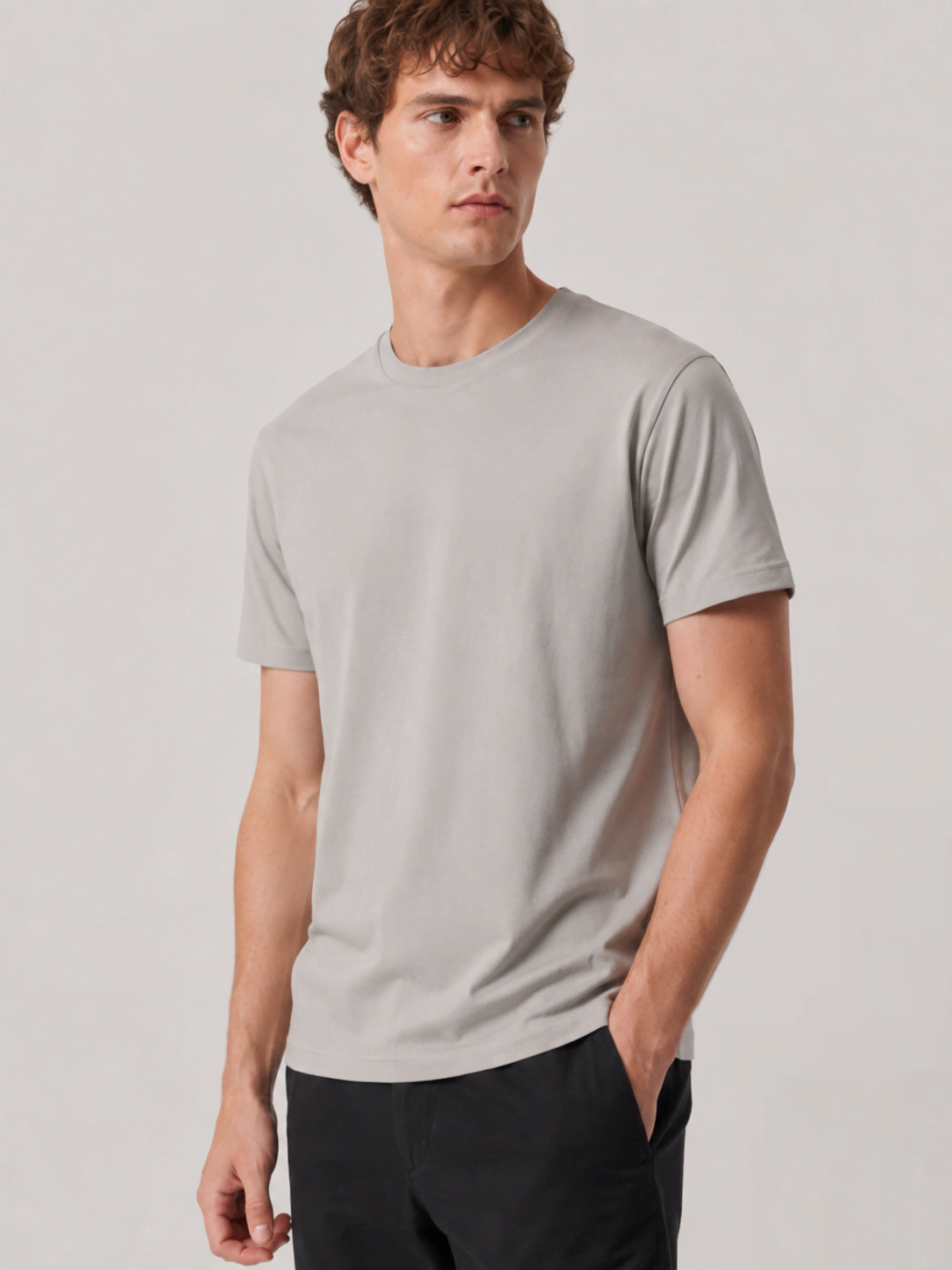 Beige Homme T-shirt