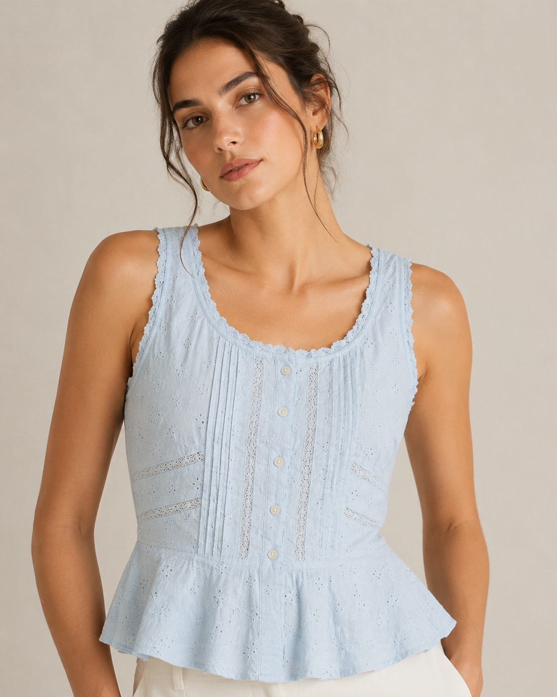 Patterned Summer Women's Blouse