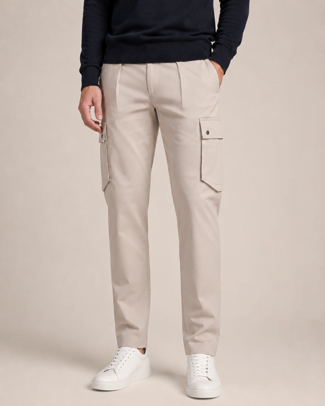 Beige Men's Trousers