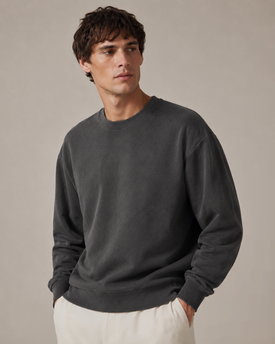 Sweatshirt Gris pour Homme