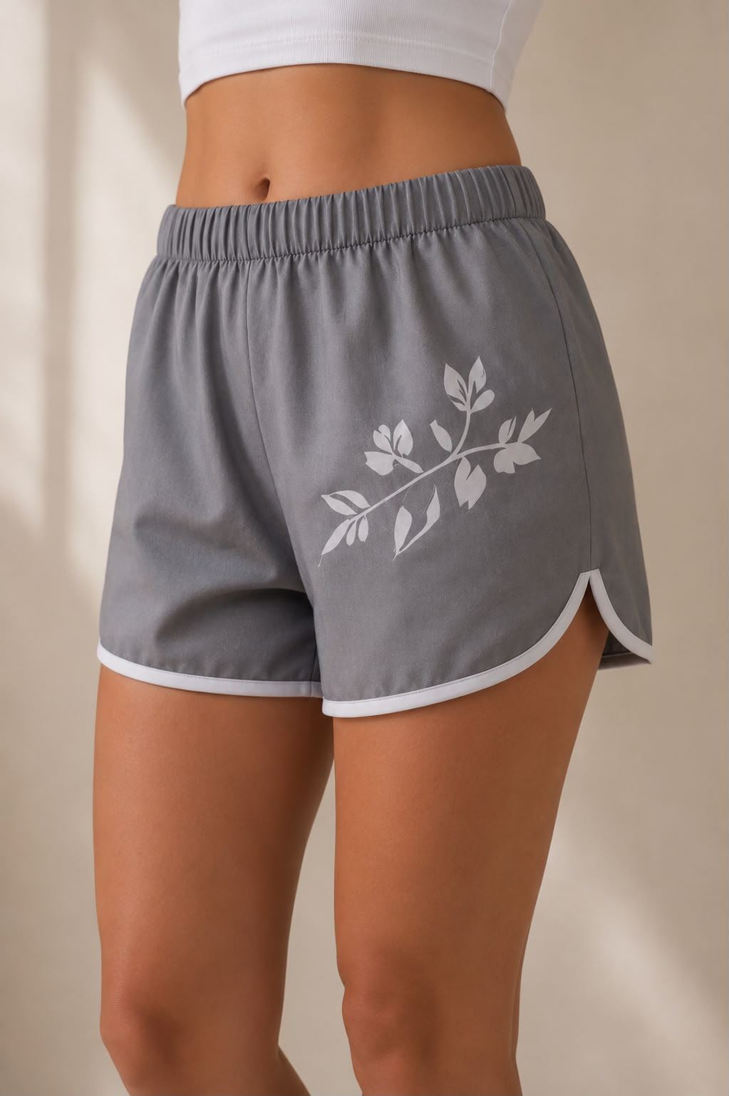 Grey Women's Swimsuit Shorts