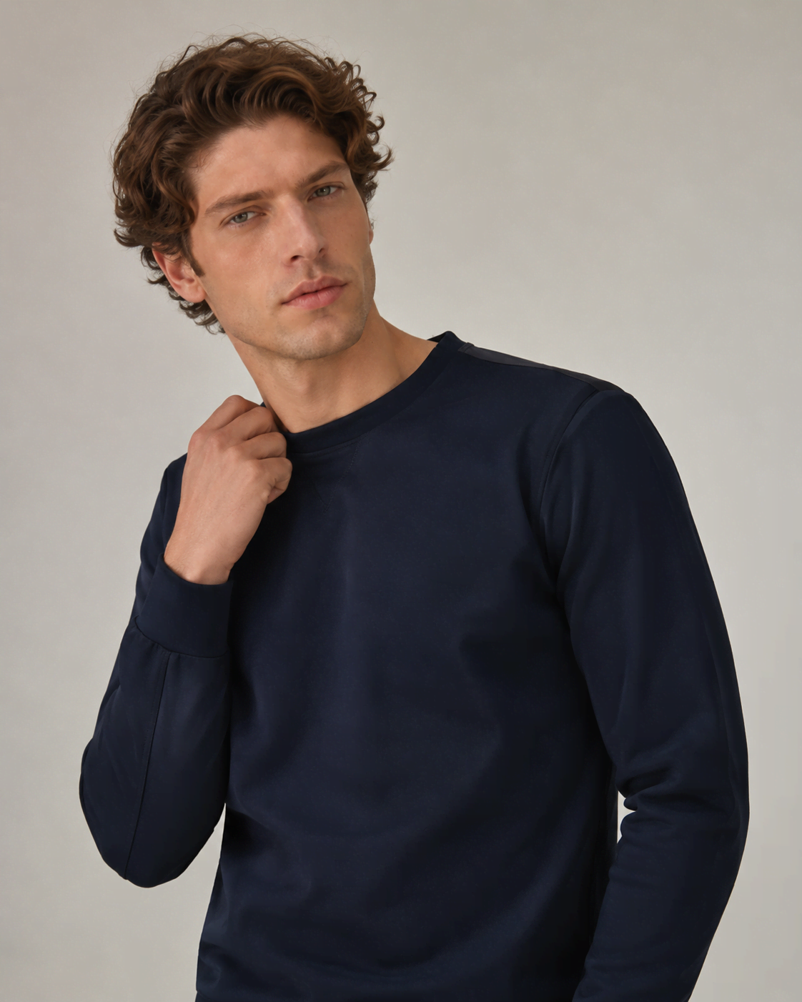 Sweatshirt Bleu Marine pour Homme