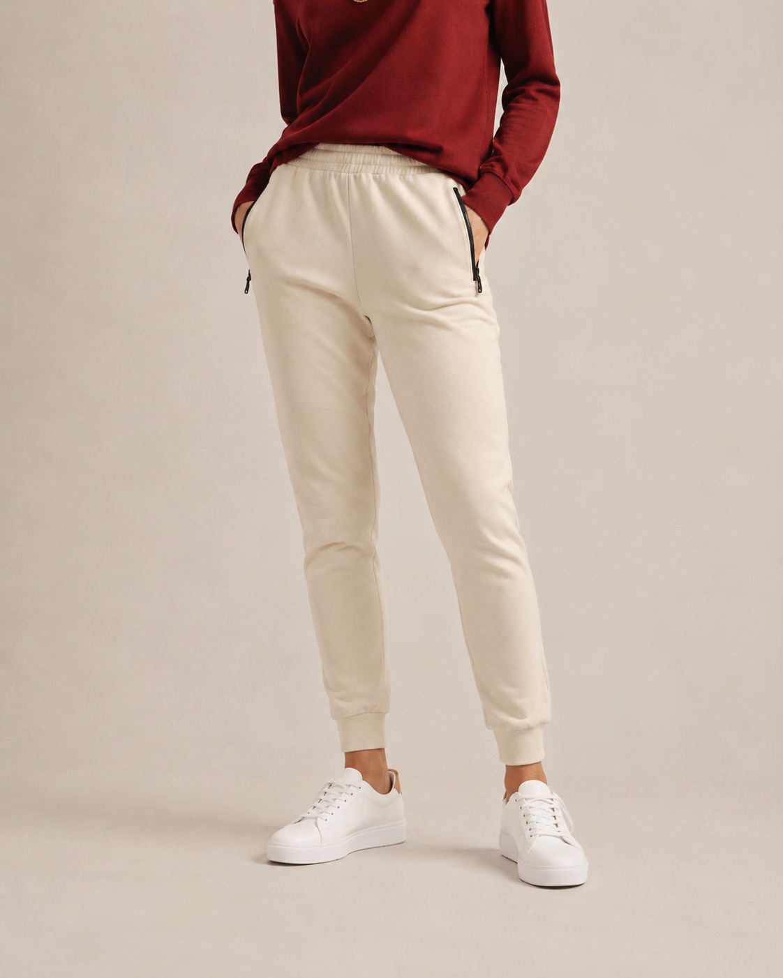 Beige Femme Pantalon