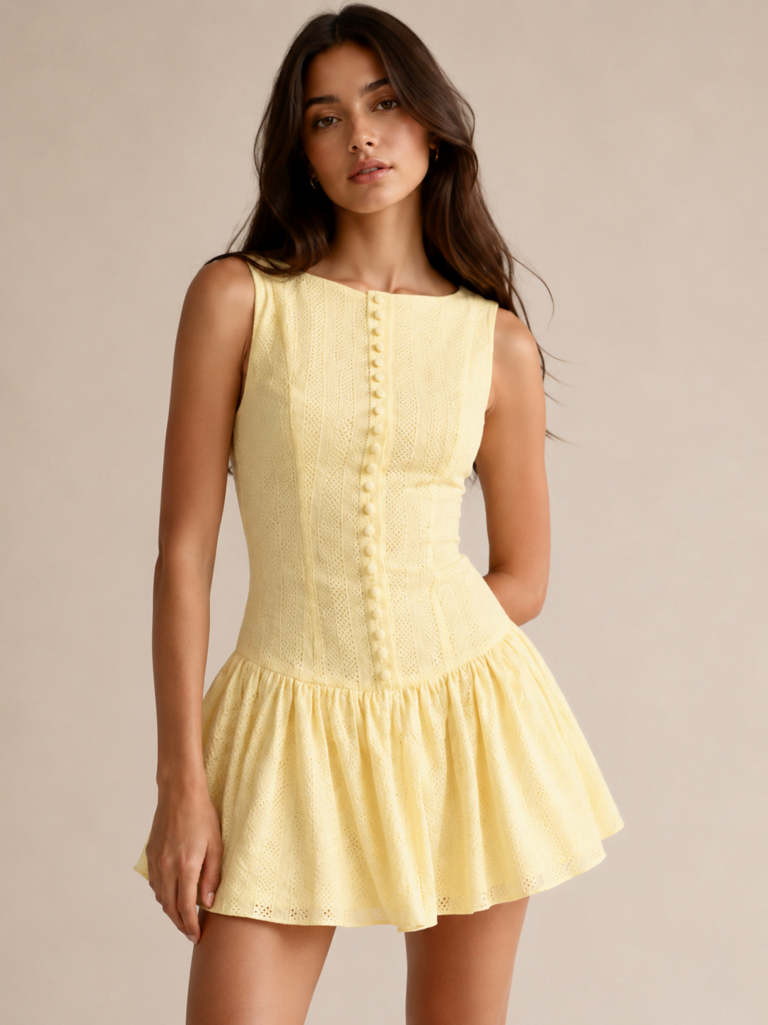 Yellow Mini Dress